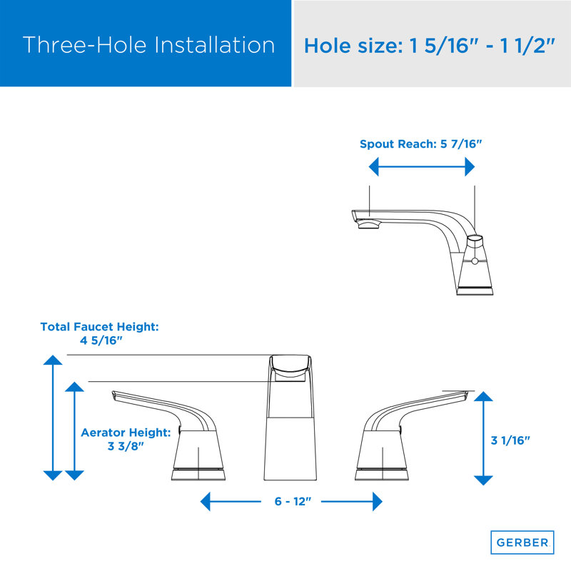 Gerber Lemora Widespread Bathroom Faucet with Drain Assembly Wayfair